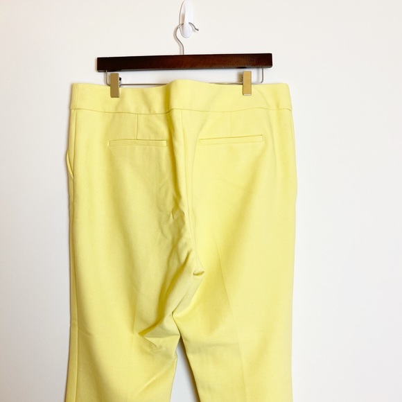 LOFT Marisa Yellow Trouser Cropped Work Pants 14 - Picture 4 of 10